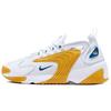 Zoom 2K Lace-Up Shock Absorbing Non-Slip Low-Top Running Shoes Women Sneaker White Yellow AO0354-106