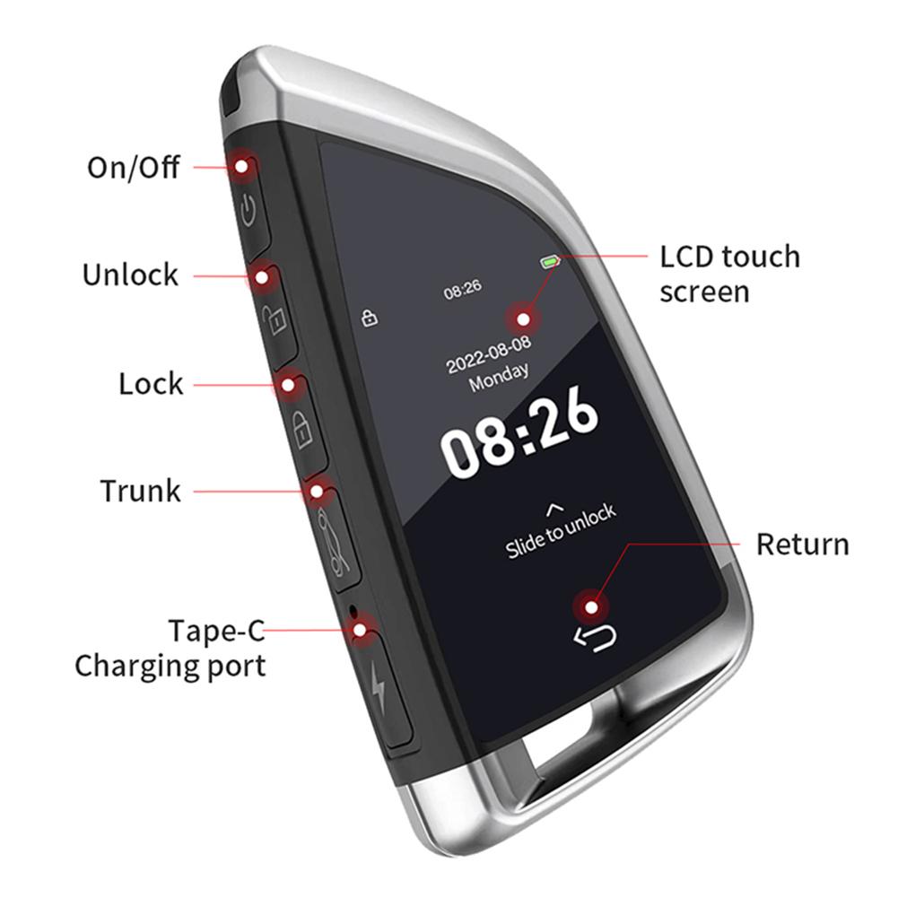 CF568 Modified Remote Smart Key Keyless Entry Auto Lock LCD Touch Screen with On-BD Comfortable Keyless Entry Auto Lock Unlock