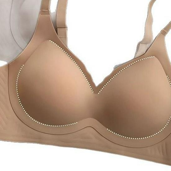 Sutien Push-Up Fără Cusături Nude Lift pentru Femei - Moale, Fără Sârmă, Cupă cu Palmă, Mărire Sân Mic, Suport Lateral