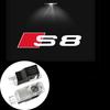 For Audi S4 2Pcs Led Car Logo Door Welcome Light For Audi A4 A6 C6 C7 A5 A7 A8 Q3 Q5 Q7 TT S3 S6 RS3 RS4 RS5 Sline Quattro Auto Accessories
