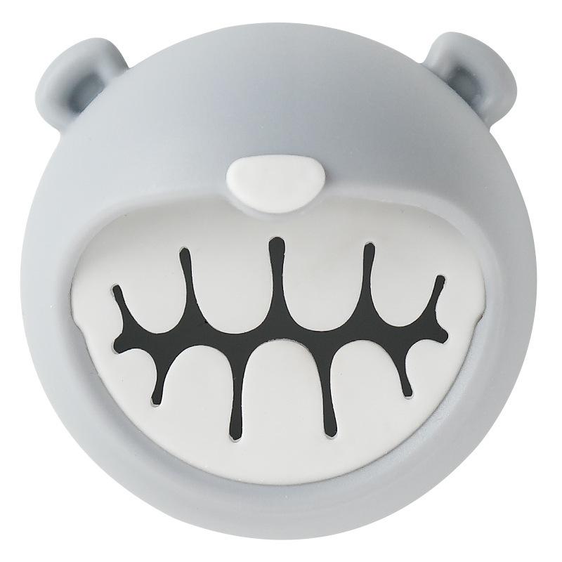 

Стопор для полотенец в виде медведя Стойка для хранения полотенец без отверстий Холодильник Ванная комната Балкон Клейкий крючок Отверстие Без отверстий серый