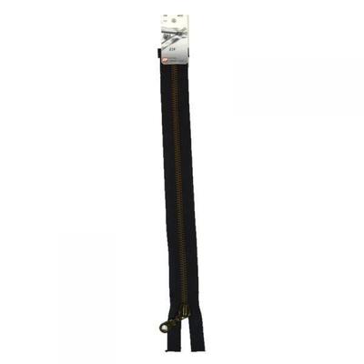 Separable Zipper - Prym - Z19 - 40 Cm - 6 Mm Brass Teeth - Black