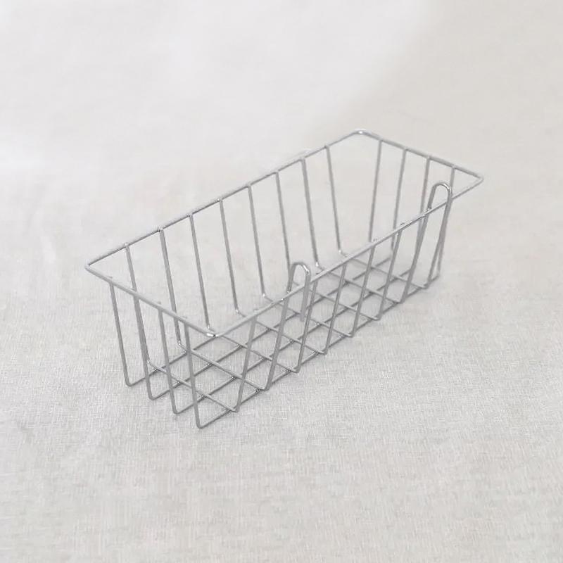 Metallgitter Kleiner Hängekorb DIY Eisen Wandhängehalterung Badezimmer Wandhänge-Aufbewahrungskorb Küchenregal Heimdekoration