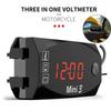 Motorrad Voltmeter Elektronische Uhr Für LED Digitalanzeige Wasserdicht