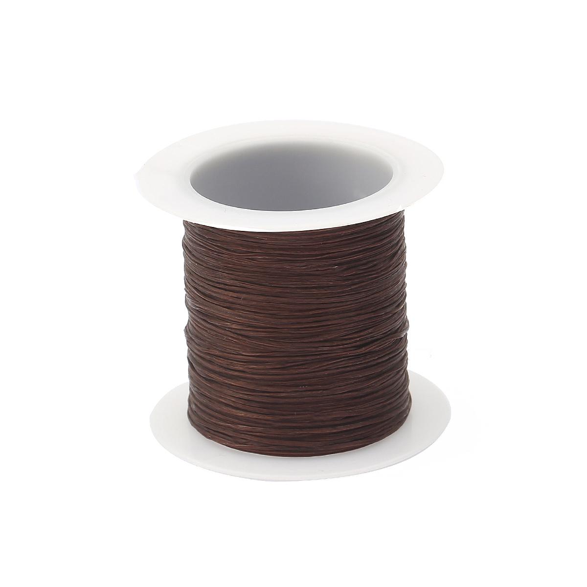 

46 м/1 рулон 0,7 мм, эластичная нить, круглая кристаллическая линия, нейлоновый резиновый эластичный шнур для изготовления ювелирных изделий, браслет из бисера кофейный