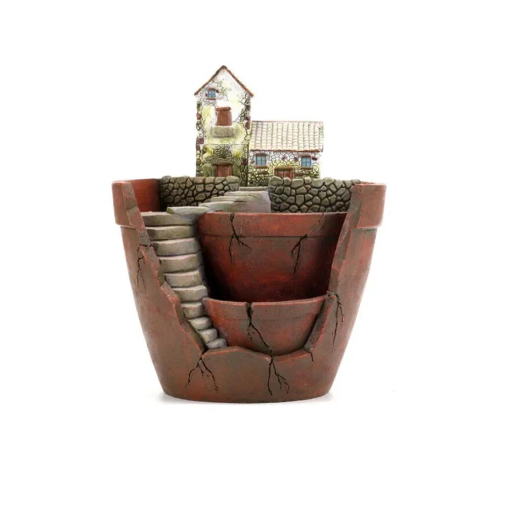 

Retro Micro Landscape DIY Succulent Container Balcony Flower Holder For Garden Bonsai Pot Plant Planting Pot Home Garden Decor
