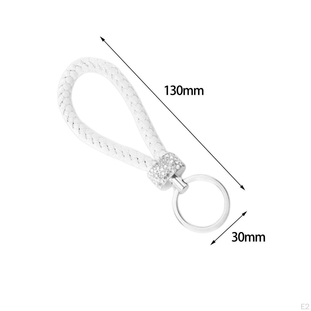Automotive Universal Car Keychain with Sparkly Rhinestone for Automobile, Home and Office Durable