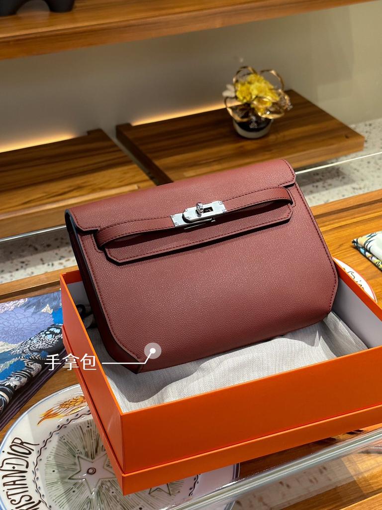 Depeches 25 Epsom Leather Handbag Tote Organizer Bag Daily Versatile Fashion Womens Bag