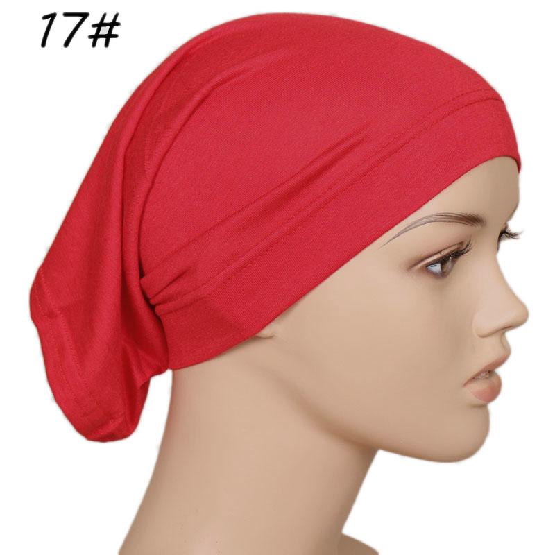 Muslim Underscarf Turban Hijab Ninja Inner Hat Women Chemo Cap Hair Loss Cover Beanie Bonnet Headwear Stretch Head Scarf Wrap