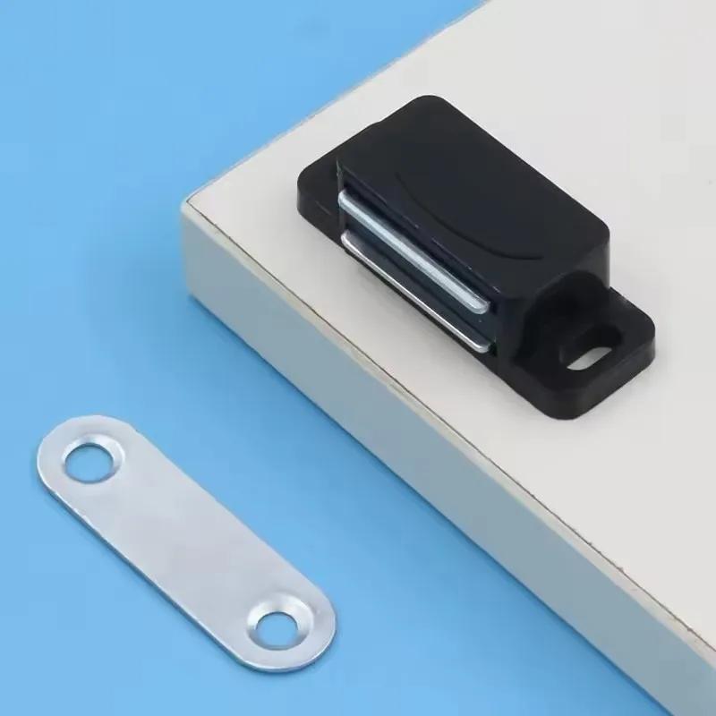 12 Pieces Cupboard Kitchen Furniture Magnetic Cabinet Door Latch Closures White Plastic Strong Powerful Magnet Catch