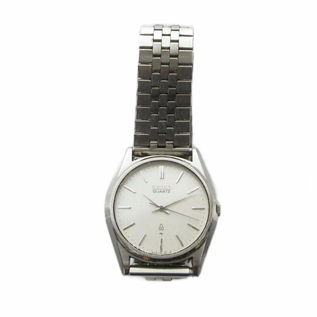 SEIKO Watch Quartz Logo Silver Color 7121-8000 GY18/ MQ Men's