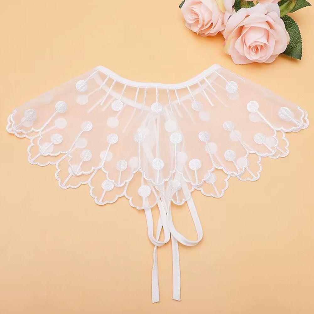 Lapel Blouse False Collar Lace Scarf Shawl Decoration High-quality Shirt Fake Collar