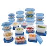 92PC Food Storage Containers Set Stackable Microwave Freezer Safe Lids Storage Organizers Translucent Plastic BPA Free Kitchen