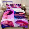 Vibrant Fashion Fusion Three-piece set (1 * duvet cover + 2 * pillowcase, without core) 2D Flat Bedding set Christmas birthday gift