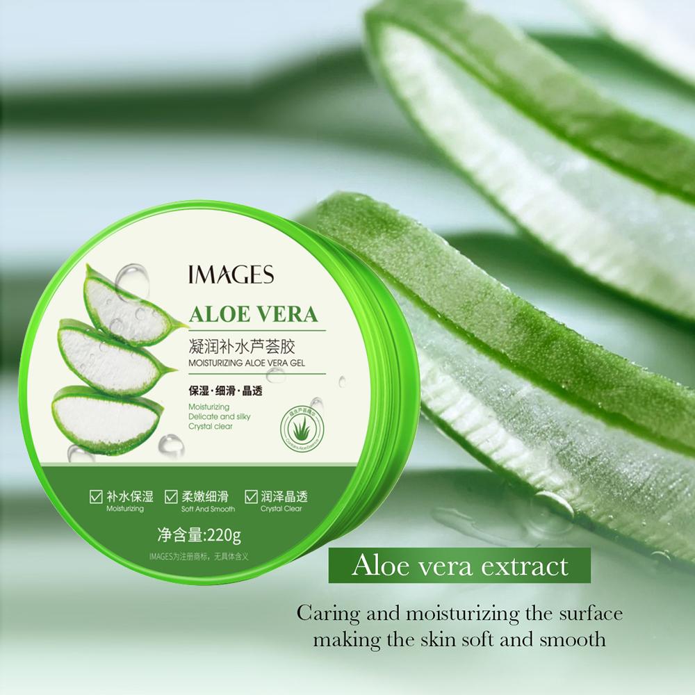 220g IMAGES Aloe Vera Gesichtscreme, Tiefenhydratisierende und nährende feuchtigkeitsspendende Gesichtscreme