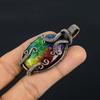Rainbow Solar Quartz 999 Copper Wire Wrapped Pendant, Handmade Gemstone Pendant Jewelry, Gifts For Wife Brand New Pendant