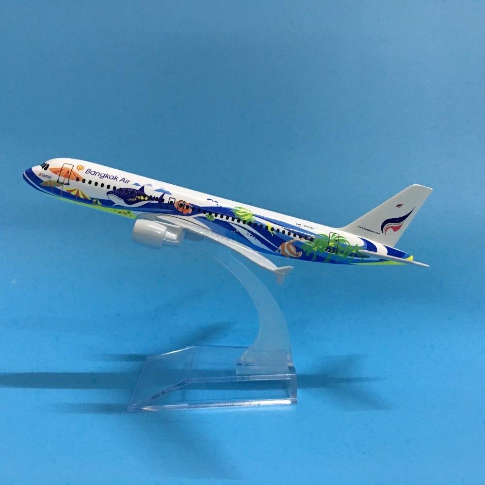 1/400 Scale 16cm Thai Bangkok Air Airbus 320 Airplane Model Airplane Diecast Metal Planes