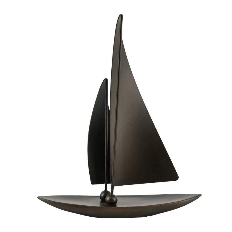 Ornamenti per Barche a Vela in Ferro di Lusso Leggero Artigianato a Vela Liscia Per Scrivania d'Ufficio Soggiorno Decorazione per la Casa