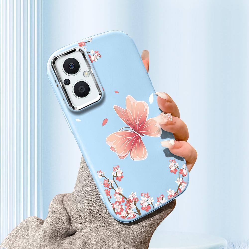 

Для Vivo V23 V25 V27 V29 V30 Y27S Y28 Y33S Y36 Infinix Hot30I Hot40 Tecno Spark20 Мультяшный Черный Кот Серебристый Край Мягкий Жидкий Силиконовый Защитный Чехол Vivo Y36 синий