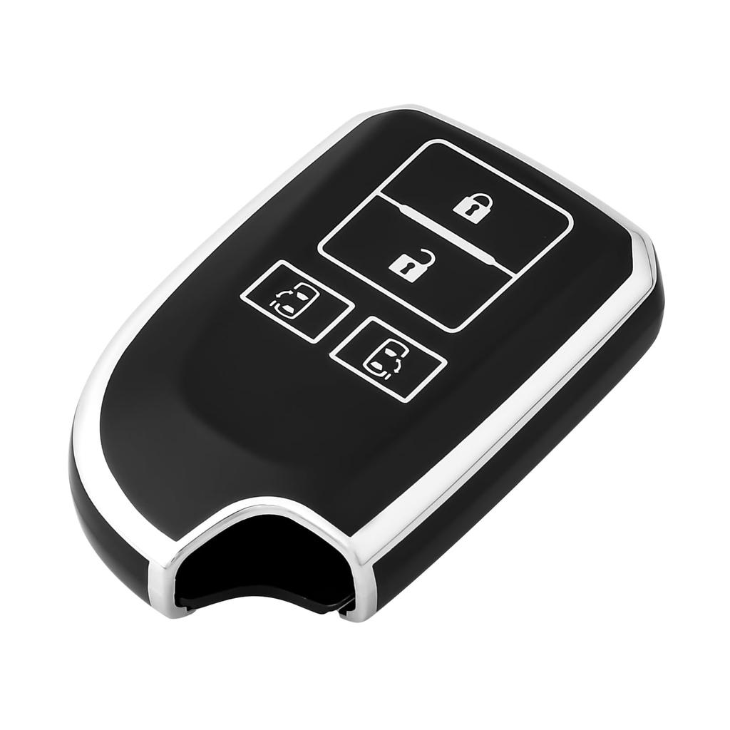 OFFCURVE Hiace Key Case for Toyota Cars, 4 Buttons, Slide Both Sides, HIACE200 Series,
