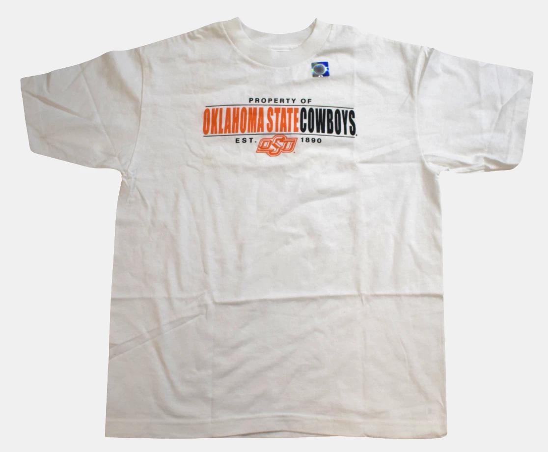 NCAA Youth Boys Property Of Oklahoma State Cowboys Shirt New Large XL
