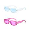 Vintage Trendy Rectangle Sunglasses Retro Fashion Small Frame Eyewear Outdoor Driving Uv400 Goggle Shades Sports Sun Glasses