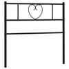 Replacement Headboard Metal Black 107 Cm