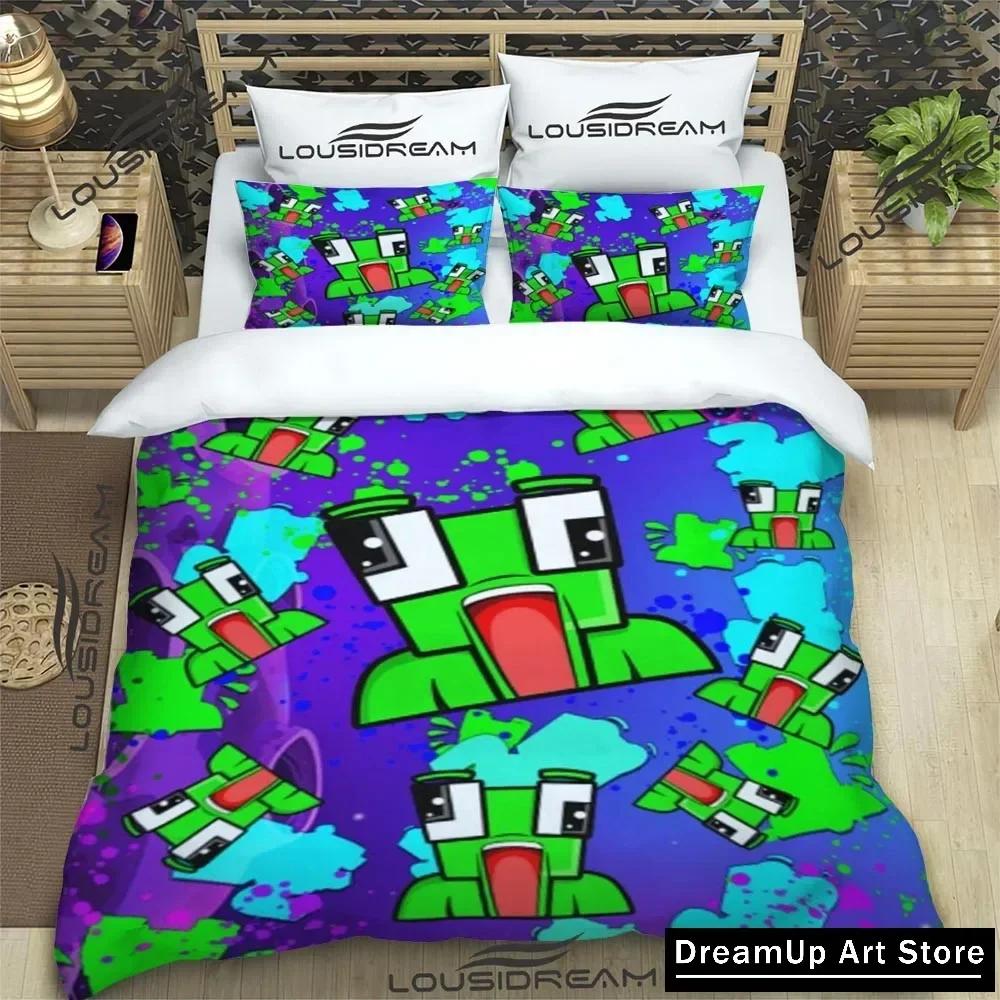 Divertido Dibujo Animado Juego U-Innombrable Juego de Ropa de Cama Niños Niñas Individual Matrimonial Matrimonial Funda Nórdica Funda de Almohada Cama Adulto Dormitorio