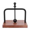 Table Napkin Holder with Lifting Ball Solid Wood Base Metal Rack Napkin Dispenser for Home Restaurant Coffee Shop Black