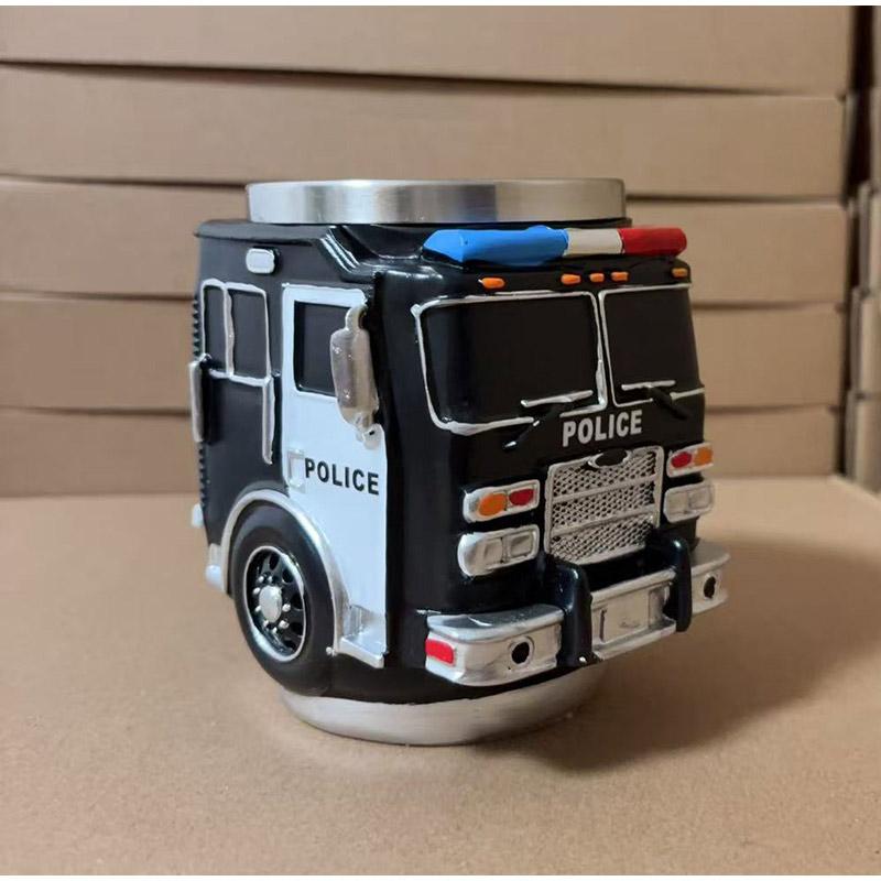 Funny Mugs Firefighting Coffee Mugs Creative Design Truck Coffee Mug Firefighting Coffee Mugs Tea Cup For Hot Cold Water Juice