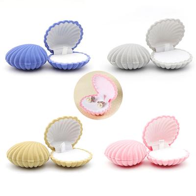 Shell Velvet Jewelry Box Wedding Ring Box Earrings Necklace Bracelet Gift Box UK