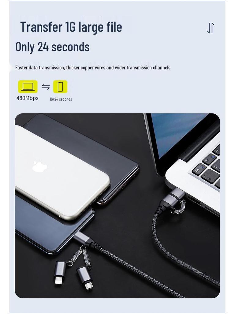PD Fast Charging Type-C Cable: 5-in-1, 2-in-3 for Huawei - Hot Seller
