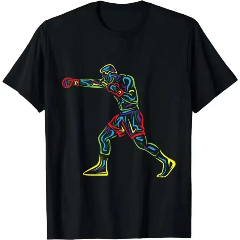Boxing Lover Gym Boxer Kickboxing Kickboxer Enthusiast T-Shirt Unisex Style Shirts for Men Clothing Tees Custom Printed TShirt