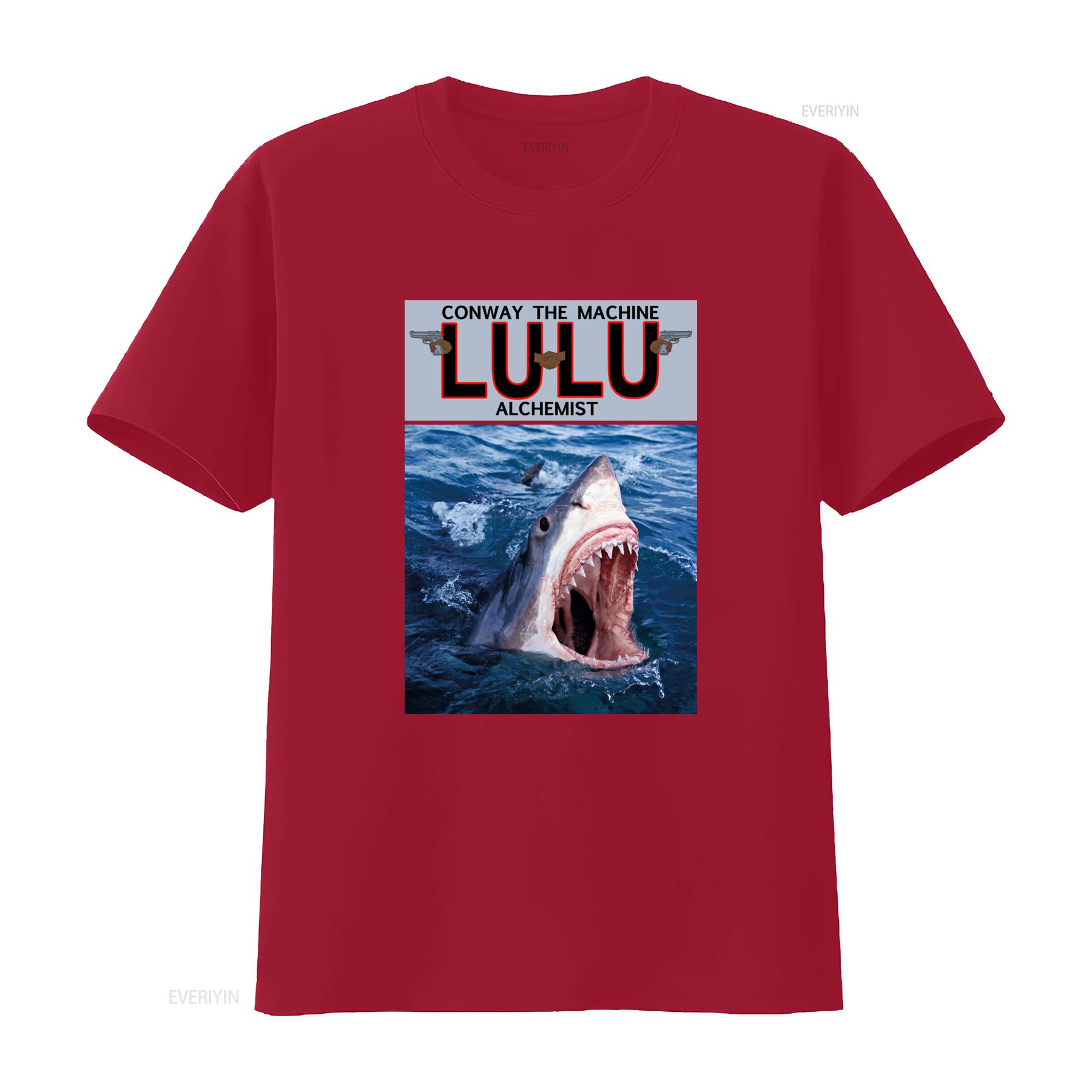 

Lulu Conway The Machine Alchemist Shark Print T Shirt New S 4Xl vintage Washed graphic Soft Stylish homme Slightly streetwear S
