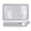 Handheld Magnifying Glass 4x Magenification 10 LED Lights 3 Levels Adjustable Rechargeable Rectangle Reading Magnifier
