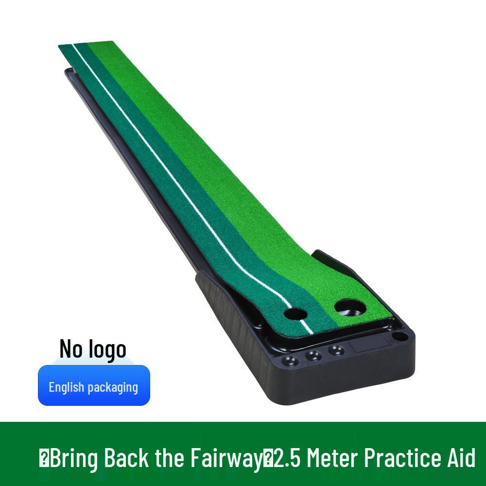 PGM Golf Putter Practice Mat with Ball Return - Simulated Turf (3m/2.5m)