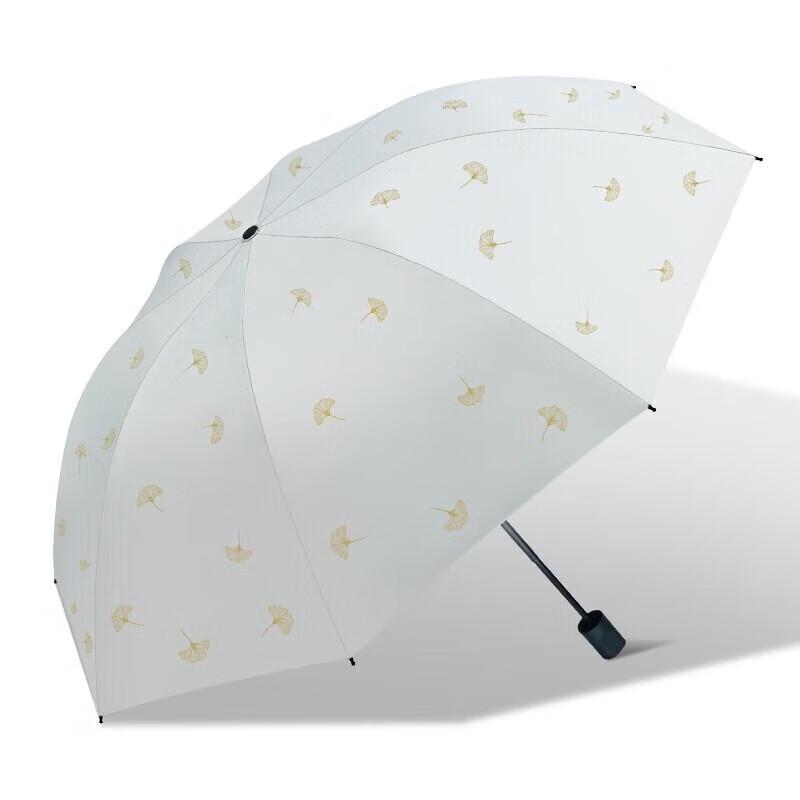 Hongye Three-Fold Black Vinyl All-Weather Umbrella