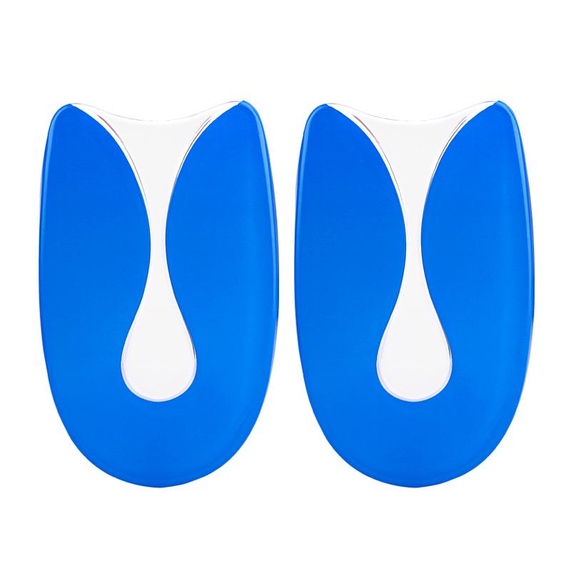 Blue U-Shaped Gel Heel Pad - Soft, Comfortable, Anti-Slip, Shock-Absorbing Insole