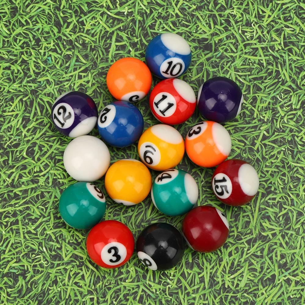 16PCS Plastic Mini Billiard Ball Mini Pool Ball Billiards Ball Set  Billiard Supplies