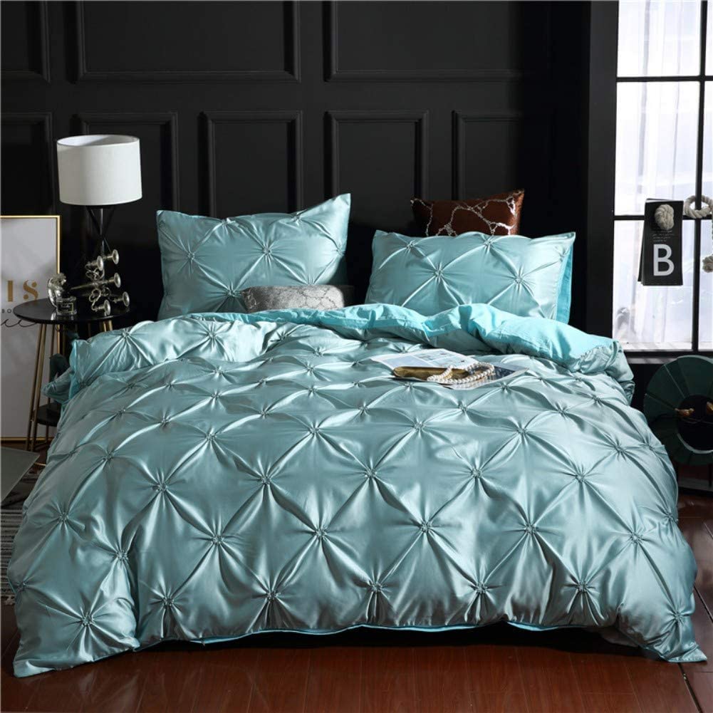 Satin Bedding Set King Wine Red Silk Like Satin Duvet Cover Set Luxury Soft Burgundy Comforter Cover Adults Bedroom Decor Chic Luxurious Sil