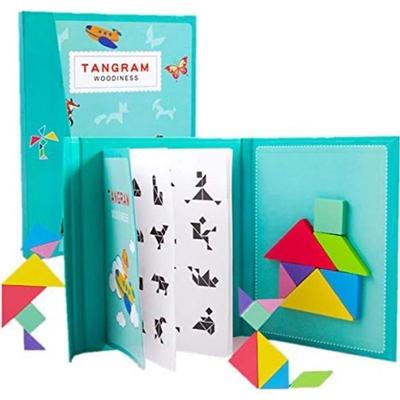 Juguete educativo - TANGRAM - Rompecabezas RNWHI 96 Puzzles magnéticos - Negro - Mixto - 96 piezas