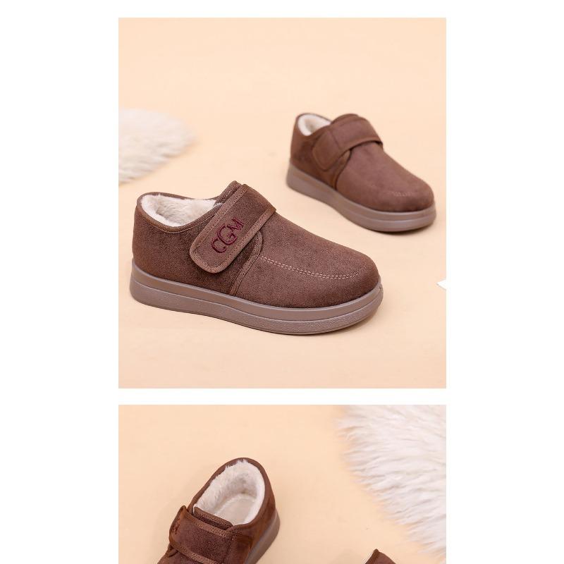 Dámské sněhule s plyšovou podšívkou, zimní protiskluzné kotníkové boty, teplé pohodlné ležérní boty pro všestranné nošení