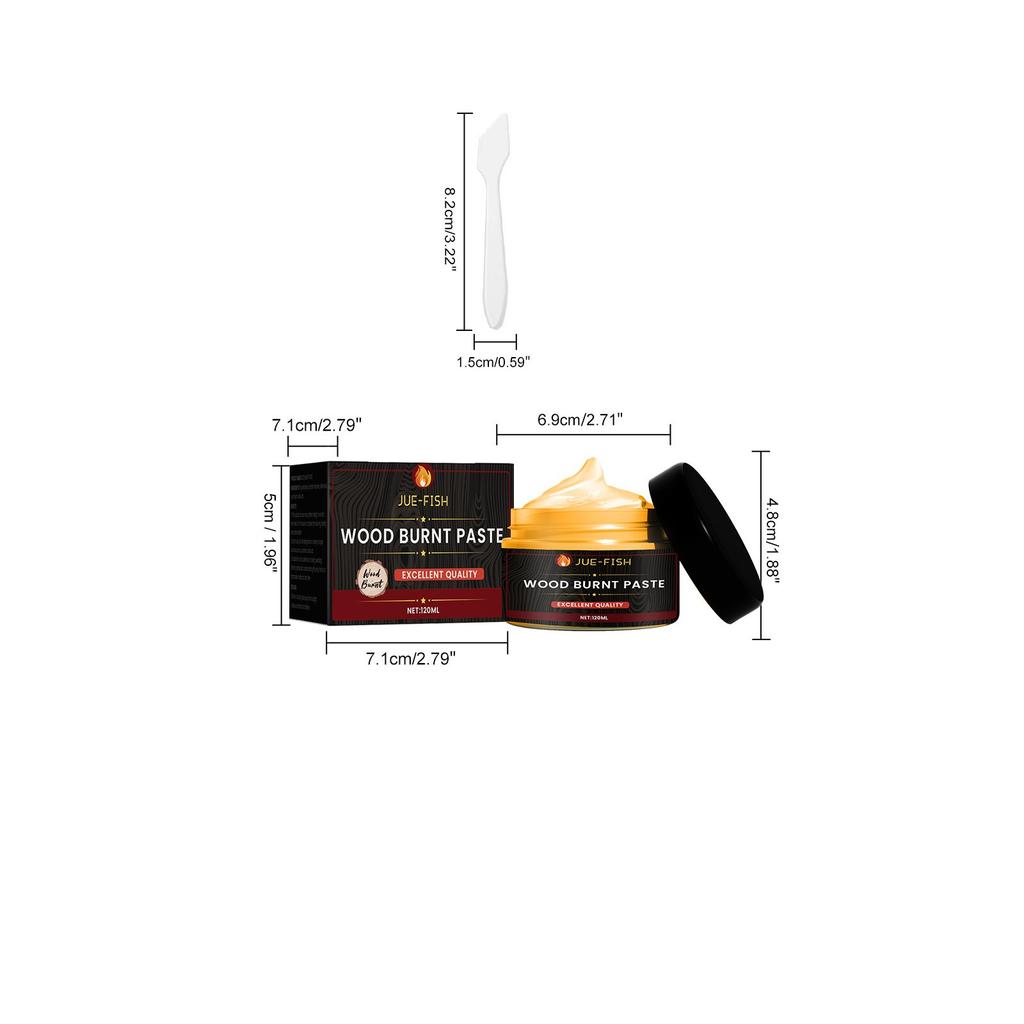Holzbrennpaste, Camping, Outdoor, Holztuch, Verbrennungsunterstützungsgel, DIY-Brandmalerei, Holzbrennpaste, 120 ml