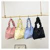Fashion Heart Pattern Small Shoulder Bag for Women Minimalist Crossbody Bag with Adjustable Strap and Drawstring Closure Suitable for Daily Use