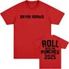 2026 Singer Printing Tshirt Roll With The Punches Tour 2025 Tshirts Short Sleeve Cotton