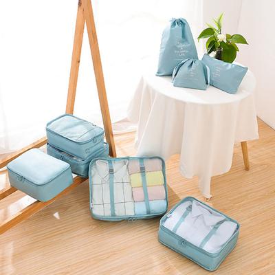 8ks cestovní úložná taška Velkokapacitní organizér na balení oblečení Odolná úložná taška na toaletní potřeby na domácí výlet