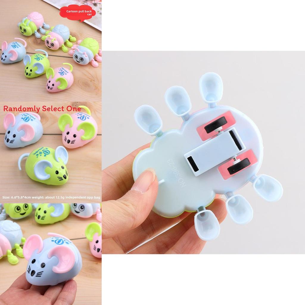 Kids Animal Pullback Toy Mouse With Plastic Construction For Preschool Entertainment And Learning