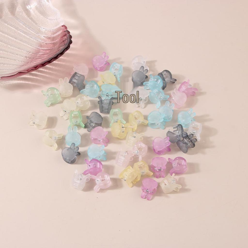 Korean Cute Pearl Floral Cat's Eye Hair Claw Clip