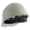Sumibe Techno Plastics Helmet SAX Series with Shield and Styrofoam Liner Vents, SAXCS-B-WH