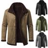 Men's Warm Fleece Hunting Jacket  Outdoor Hiking Coat for European American